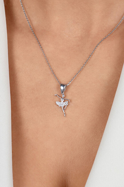 Stoli për qafore për femra Brilio Silver PT132W, e argjendtë