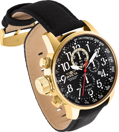 Orë për meshkuj Invicta I-Force Quartz 46mm 1515, e zezë