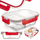 Enë pjekjeje ORION Divided Baking Dish, xham borosilikat, 23.5 x 18 x 7.5 cm, transparente