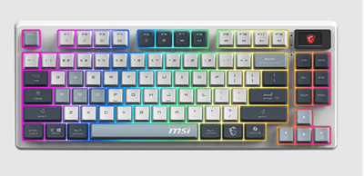 Tastierë MSI Gaming FORGE GK600 TKL W SKY US, e bardhë