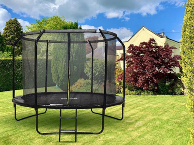 Trampolinë kopshti Skyflyer 10ft, 304 cm, me rrjetë dhe shkallë