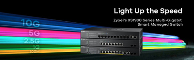 Switch rrjeti ZyXEL XS1930-10, 8 porta multi gigabit, 2 porta fibër 10G