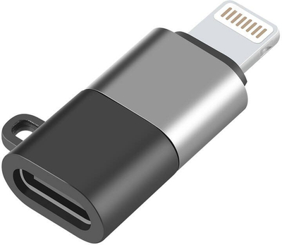 Adapter OTG Puluz PU649B, USB C në Lightning, për pajisje mobile, i zi