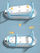 Vaskë bebe Extralink Baby Tub, me termometër LED, blu