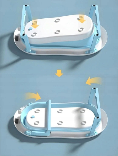 Vaskë bebe Extralink Baby Tub, me termometër LED, blu