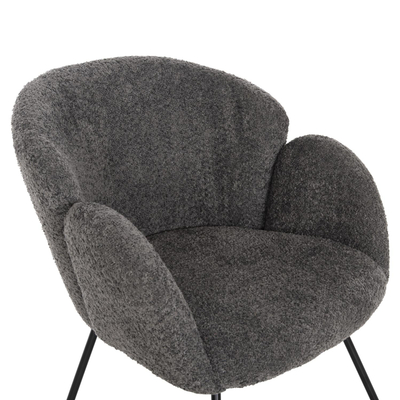 Kolltuk Harnis bouclé (HM9603.01), gri/ zezë
