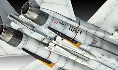Model avioni Revell F-14D Super Tomcat, shkalla 1:100, plastik, gri