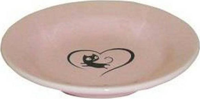 Enë qeramike për mace Yarro International Yarro Cer, 15.5 x 3 cm, rozë