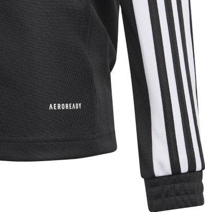 Bluzë trajnimi për fëmijë Adidas Squadra 21, AEROREADY, me zinxhir, e zezë