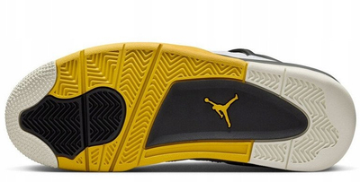 Atlete Nike Air Jordan 4 Retro W AQ9129-101, për femra, e bardhë me të verdhë