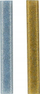 Shkopinj ngjitësi Rapid Colored Glitter Oval Glue Sticks 40108463, temperaturë e ulët, 16 copë, ar dhe argjend
