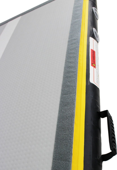 Dyshek akrobatik Airtrack MASTER S Pro, 600 x 100 x 10 cm, gri me të zezë