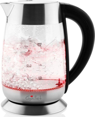 Çajnik Gallet BOU792, 2200 W, 1.8L, i argjendtë
