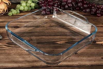 Enë pjekje Termisil, 2.5L, qelq që rri fort në nxehtësi, transparente