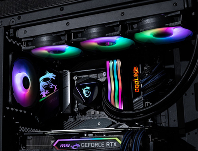 Ftohës me ujë MSI MAG CORELIQUID 360R V2, 12 cm, i zi
