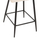 Stol mesatar Strike 50x50x94,5Hcm (HM8592.02), bardhë/ zezë