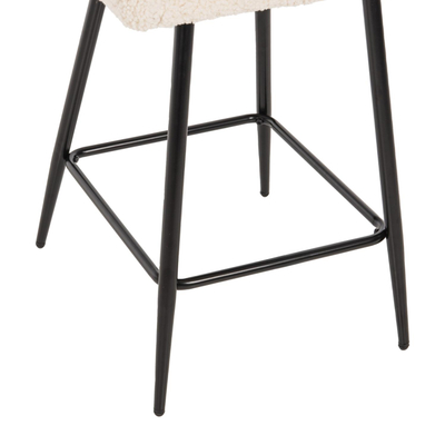Stol mesatar Strike 50x50x94,5Hcm (HM8592.02), bardhë/ zezë