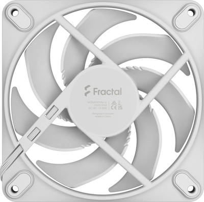 Ventilator për kasë Fractal Design Momentum 12, 120mm, PWM, i bardhë