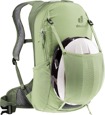 Çantë shpine Deuter Race Air 10, 10L, sistem ventilimi Aircomfort, jeshile mineral