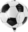 Balonë folie dekorative Ball, 40 cm, e bardhë e zezë