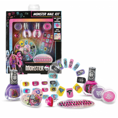 Set loje manikyr Monster High MH Nail Set, 22x25x4 cm, shumëngjyrësh