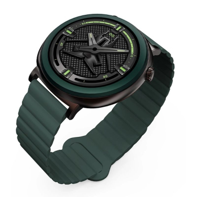 Ora smart HiFuture Aurora HSSW11DG, ekran 1.43" AMOLED, IP68, jeshile e errët