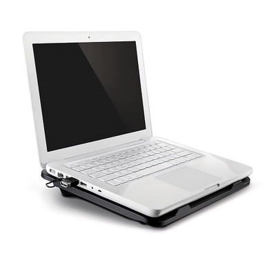 Bazë ftohëse për laptop Media-Tech Silent Cooling Pad MT2660, ventilator i qetë, ndriçim LED, e zezë