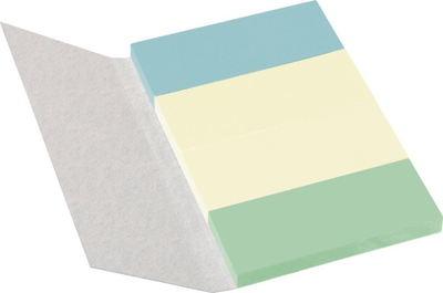 Shënues vetëngjitës Herlitz 50033447, 160 fletëza, 20x50mm, blu jeshil e verdhë