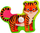 Puzzle druri Safari Wooden, 4 copa, 12m+