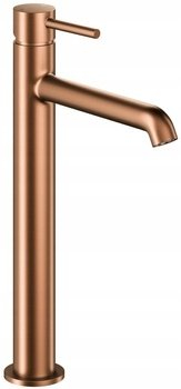 Rubinet lavamani ARMATURA KRAKÓW KFA MOZA MINI 5032-632-34, montim mbi banak, çelik inox, rozë ari e furçuar