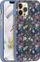 Kuti mbrojtëse dbramante1928 Capri, për iPhone 13 Pro, me lule, shumëngjyrëshe