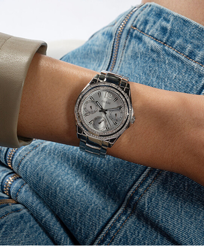 Orë dore për femra Guess Ritzy GW0685L1, e argjendtë