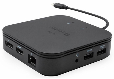 Stacion docking i-tec Thunderbolt 3, 2x Display, LAN, PD 60W + karikues universal i-tec 77 W
