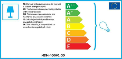 Llambadar varëse Netlighting Modern, 1xE27, metal, ar me abazhur të bardhë