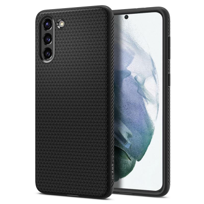 Mbështjellëse për Samsung Galaxy S21+ Spigen Liquid Air, e zezë