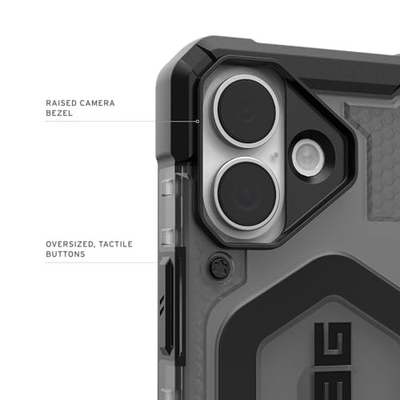 Mbulesë telefoni UAG Pathfinder Clear për iPhone 17, MagSafe, Ash Black