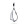 Set bizhuteri Brilio Silver Sparkling SET212W - vathë + varëse