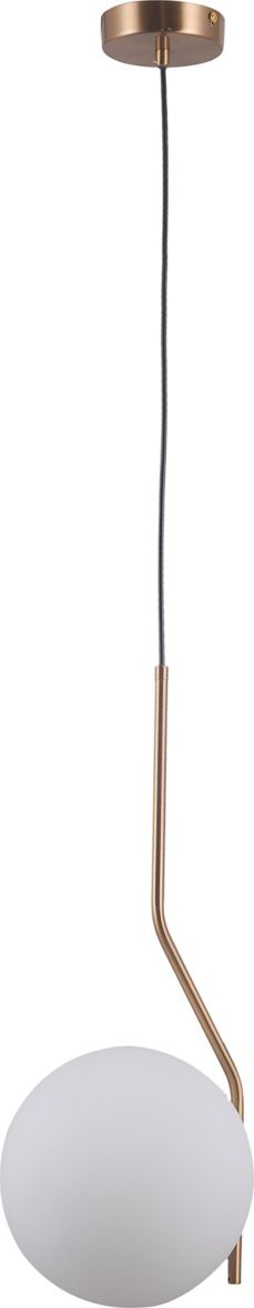 Lampë varëse Italux Carimi PND-3300-1-HBR, E27, sferike, e bardhë