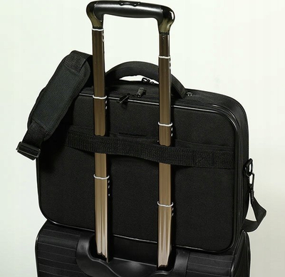 Çantë laptopi Vivanco Widescreen Messenger, 17.3", me rrip krahut, e zezë