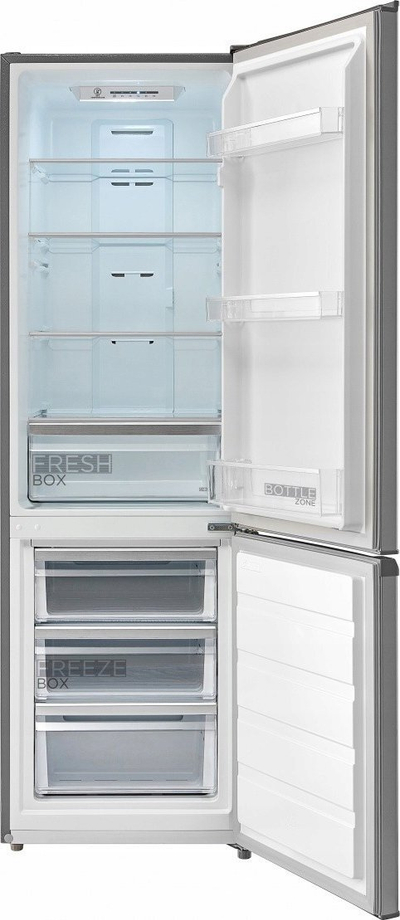 Frigorifer kombinë Midea MDRB380FGE02A, No Frost, inox