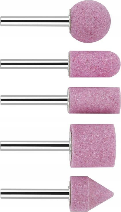 Set guri bluarës Bosch 2609256549, diametër 6 mm, kokrra 60 grit, rozë