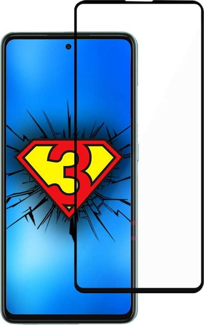 Mbrojtës ekrani 3MK HardGlass Max Lite për Samsung Galaxy A52 A52 5G, xham i fortë, 0.3mm, i zi