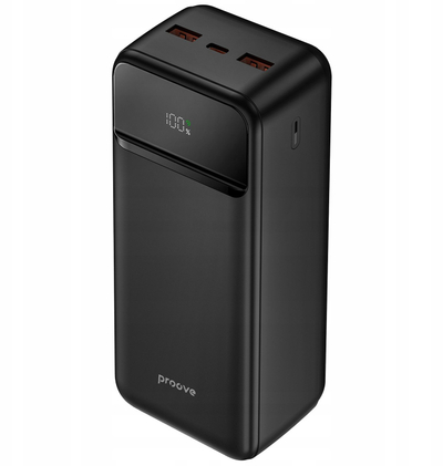 Надворешна батерија Proove Illuminator 2, 30000mAh, 22.5W, црна