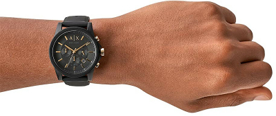 Set dhuratë për meshkuj Armani Exchange Banks SET Outerbanks AX7105, orë dore + etiketë valixheje