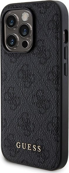 Set aksesorë Guess GUBPM5P14X4GEMGK për iPhone 14 Pro Max 6.7", këllëf hardcase, powerbank 5000mAh, i artë