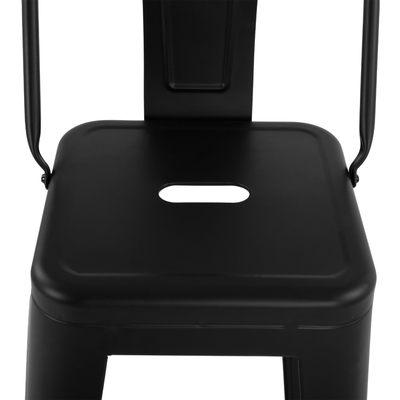 Tabure bar Melita HM8643.22, metal, 43x43x95cm, i zi matte
