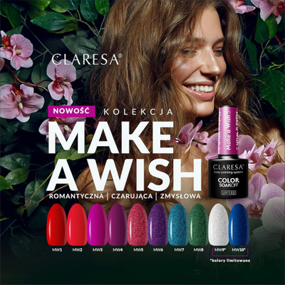 Llakk xhel për thonj Claresa SoakOff Make a Wish, UV/LED, ngjyra 6, 5g
