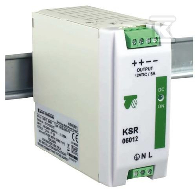 Furnizues energjie Breve KSR 12024, 24V DC, 5A, për shinë DIN