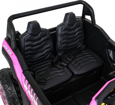 Makinë elektrike për fëmijë Buggy ATV, 24V, 2 ulëse, rozë