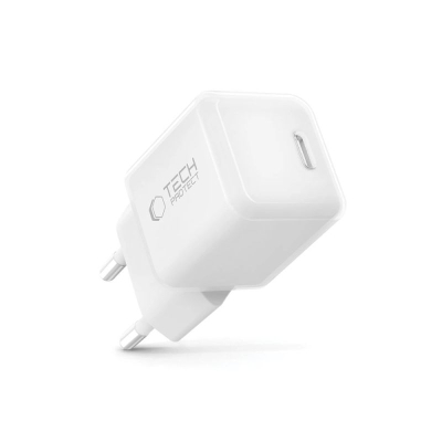 Karikues muri Tech-Protect NCM25, USB-C PD, 25W, i bardhë